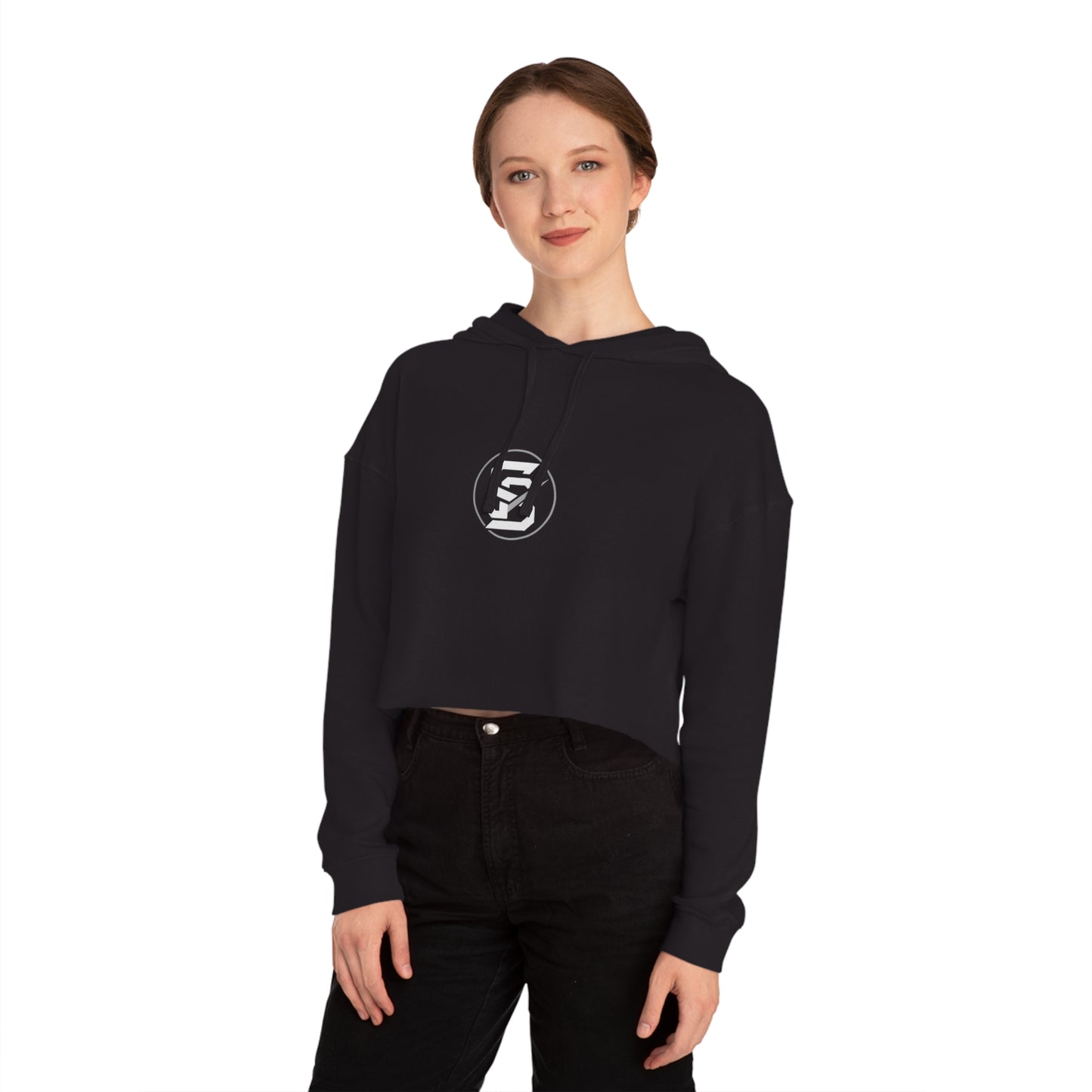 Static & Steel Women's Cropped Hoodie – Casual Streetwear Layer for Gym, Chill, and Everyday Style