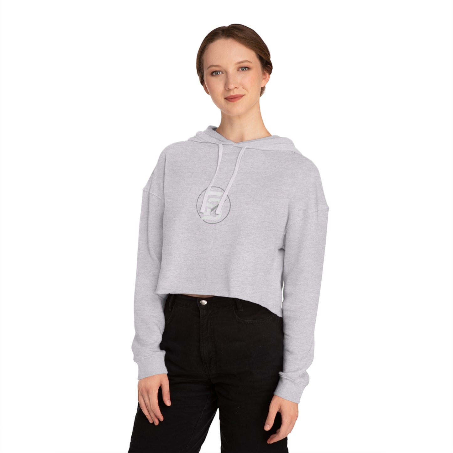 Static & Steel Women's Cropped Hoodie – Casual Streetwear Layer for Gym, Chill, and Everyday Style