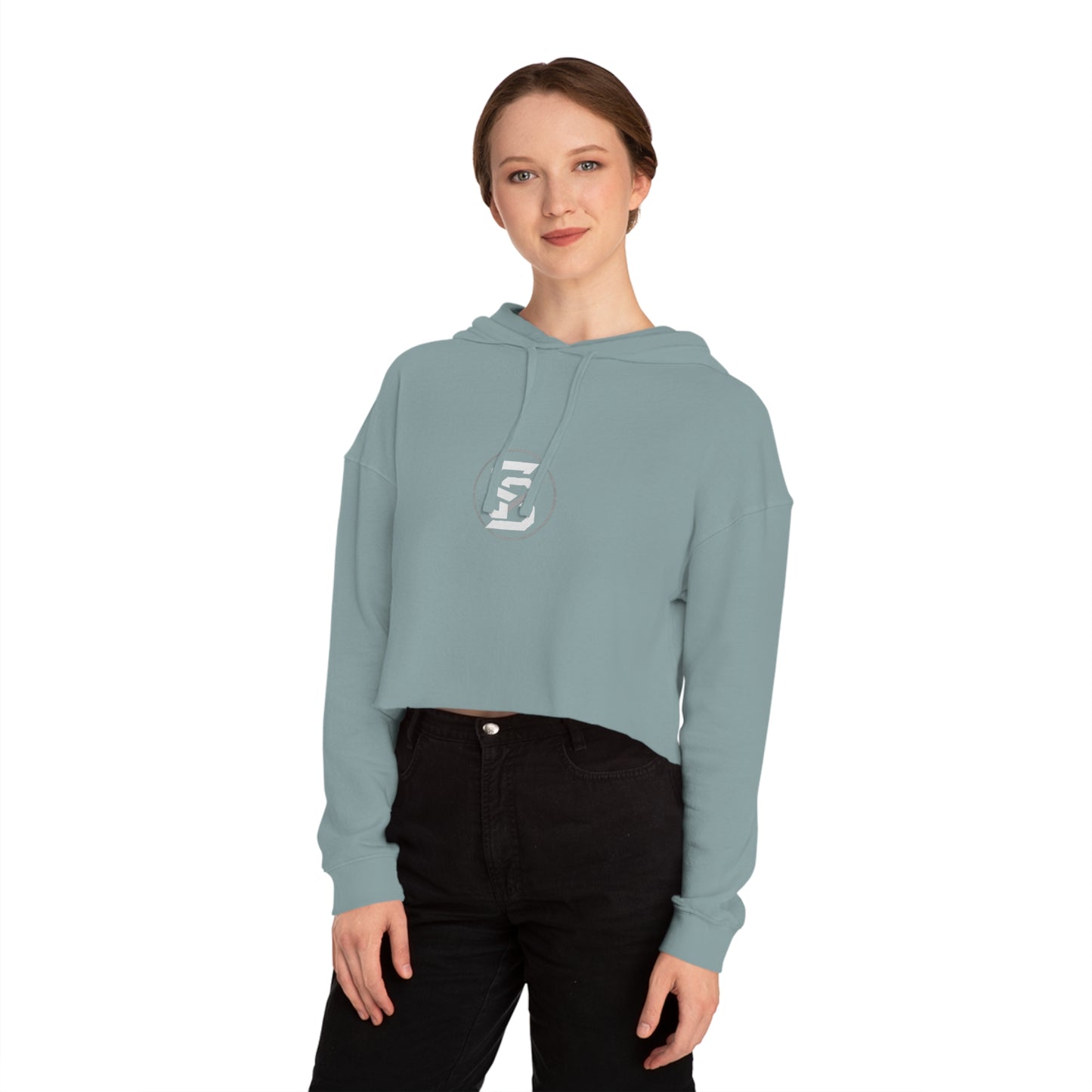 Static & Steel Women's Cropped Hoodie – Casual Streetwear Layer for Gym, Chill, and Everyday Style