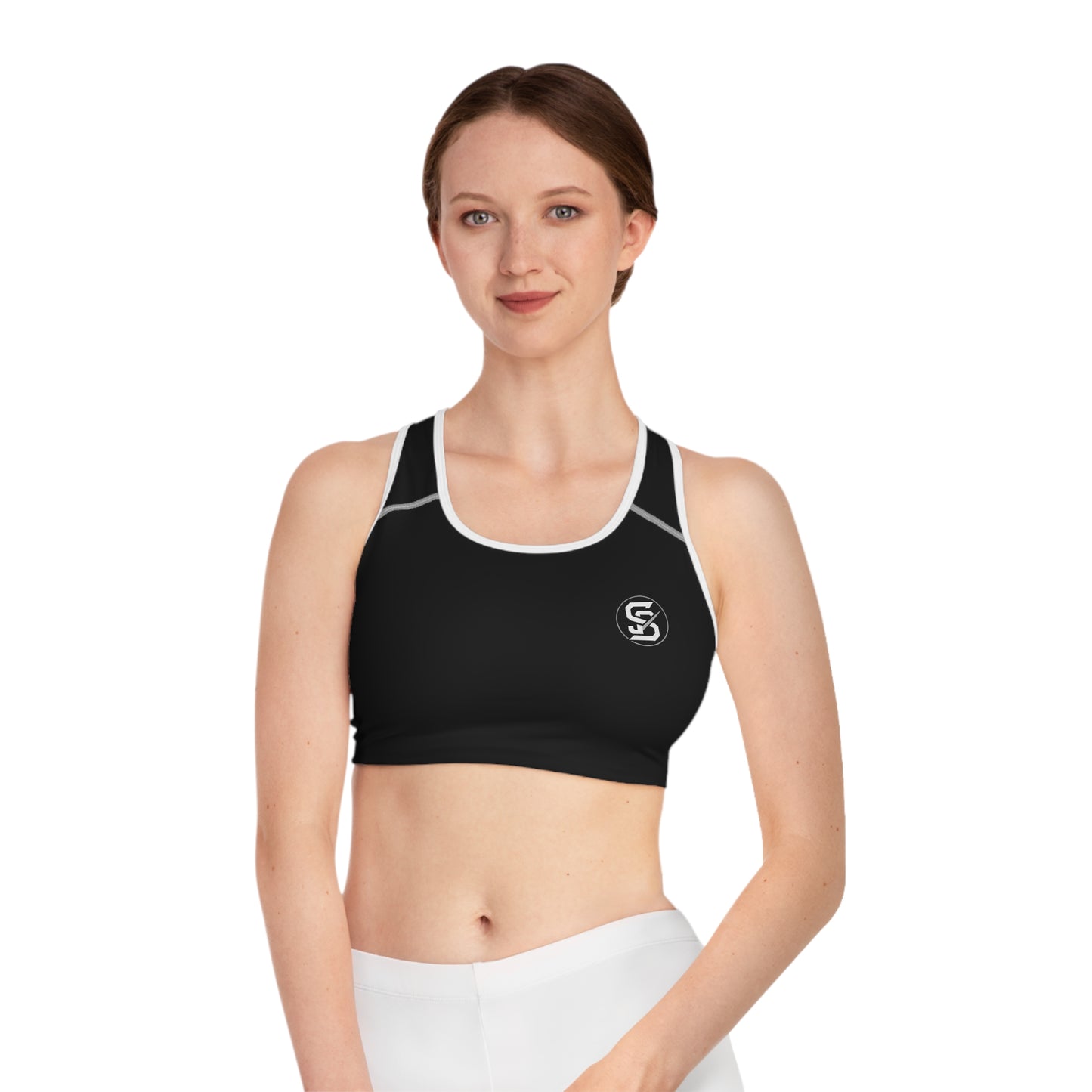 Static & Steel Performance Sports Bra – Sleek, Supportive Fit for Training, Yoga & Everyday Movement