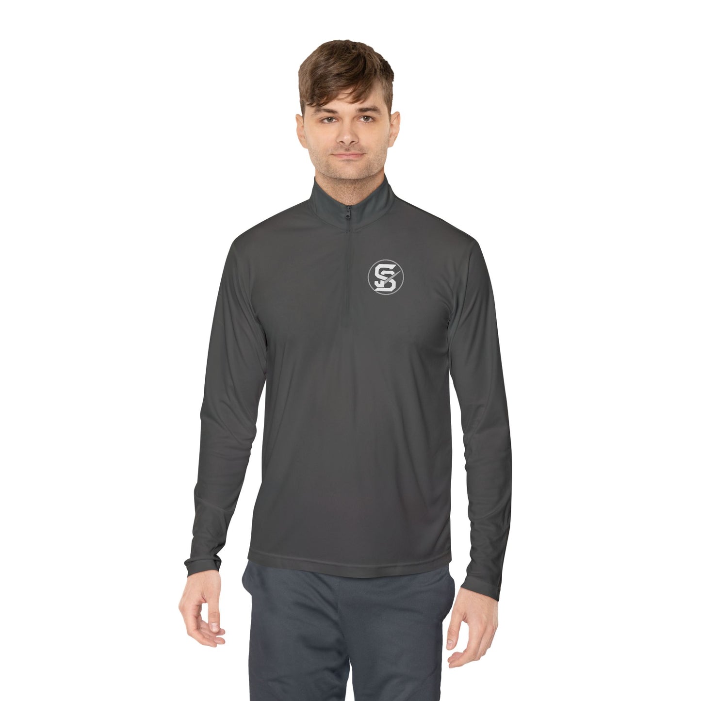 Static & Steel Men's Quarter-Zip Pullover – Clean, Athletic Layer for Fall, Fitness, and Everyday Style