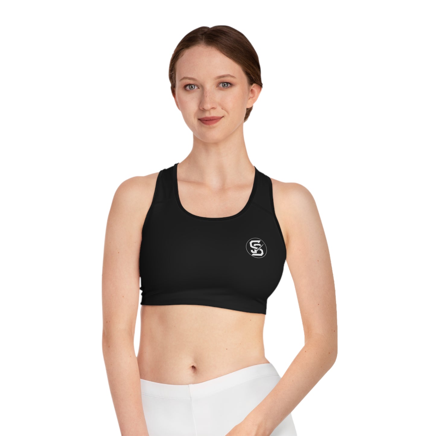 Static & Steel Performance Sports Bra – Sleek, Supportive Fit for Training, Yoga & Everyday Movement