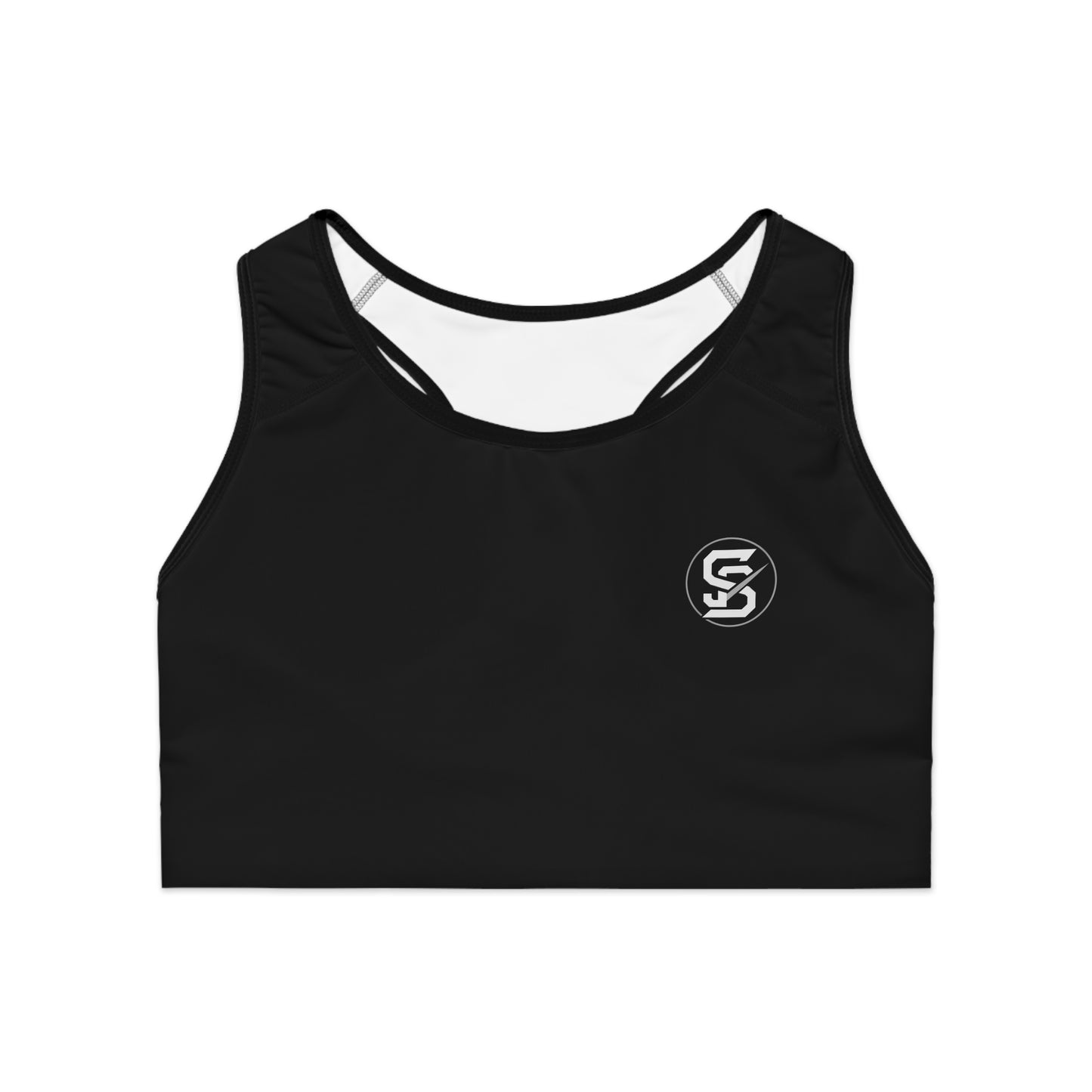 Static & Steel Performance Sports Bra – Sleek, Supportive Fit for Training, Yoga & Everyday Movement