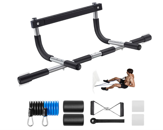 Ally Peaks Doorway Pull-Up Bar | Multi-Grip Strength Trainer (440 lb Capacity)