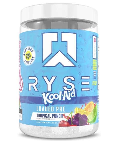 RYSE Loaded Pre-Workout – Kool-Aid Tropical Punch | Pump · Focus · Energy