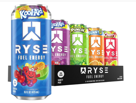 RYSE Fuel Energy Drink – Variety Pack | Clean Energy · Focus · Flavor