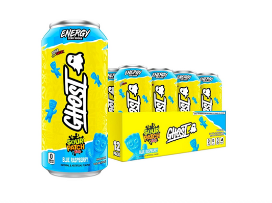 GHOST Energy Drink – Sour Patch Blue Raspberry | Energy · Focus · Flavor